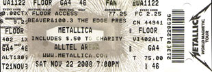 Live Metallica || 11/22/2008 - Alltel Arena, Little Rock, AR  