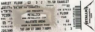 Live Metallica || 1/27/2009 - Allstate Arena, Chicago, IL 
