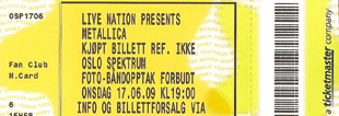 Live Metallica || 6/17/2009 - Spektrum, Oslo, NOR 