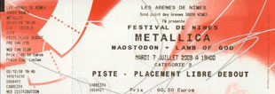 Live Metallica || 7/7/2009 - Antic Arena, Nimes, FRA 