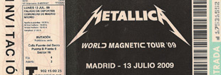 Live Metallica || 7/13/2009 - Palacio de Deportes, Madrid, SPA 