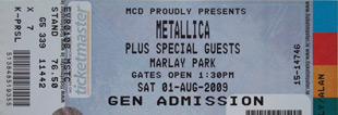 Live Metallica || 8/1/2009 - Marlay Park, Dublin, IRL 