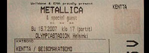 Live Metallica || 7/15/2007 - Olympic Stadium, Helsinki, FIN 