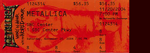 Live Metallica || 11/20/2004 - SBC Center, San Antonio, TX 