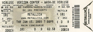 Live Metallica || 1/15/2009 - Verizon Center, Washington, DC 
