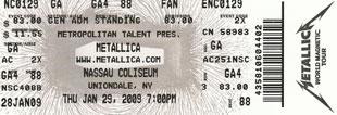 Live Metallica || 1/29/2009 - Nassau Coliseum , Uniondale, NY  