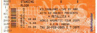 Live Metallica || 2/26/2009 - MEN Arena, Manchester, GBR 