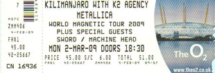 Live Metallica || 3/2/2009 - O2 Arena, London, GBR 