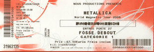 Live Metallica || 4/2/2009 - Palais Omnisport de Bercy, Paris, FRA 