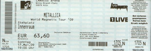 Live Metallica || 5/17/2009 - Lanxess Arena, Cologne, GER 