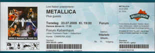 Live Metallica || 7/23/2009 - Copenhagen Forum, Copenhagen, DEN 