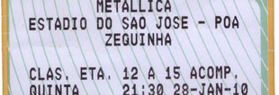 Live Metallica || 1/28/2010 - Parque Condor, Porto Alegre, BRA 