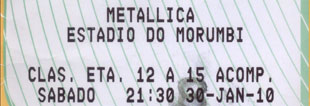 Live Metallica || 1/30/2010 - Morumbi Stadium, Sao Paulo, BRA 