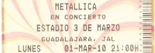 Live Metallica || 3/1/2010 - Estadio Tres de Marzo, Guadalajara, MEX 