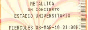 Live Metallica || 3/3/2010 - Estadio Universitario, Monterrey, MEX 